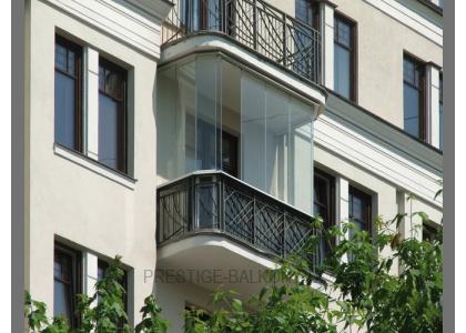 Финское безрамное остекление балкона в Лыткарино