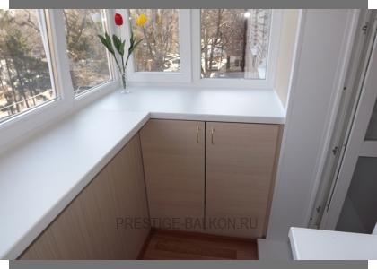 Теплое остекление пластиковыми окнами с выносом подоконника в Лыткарино